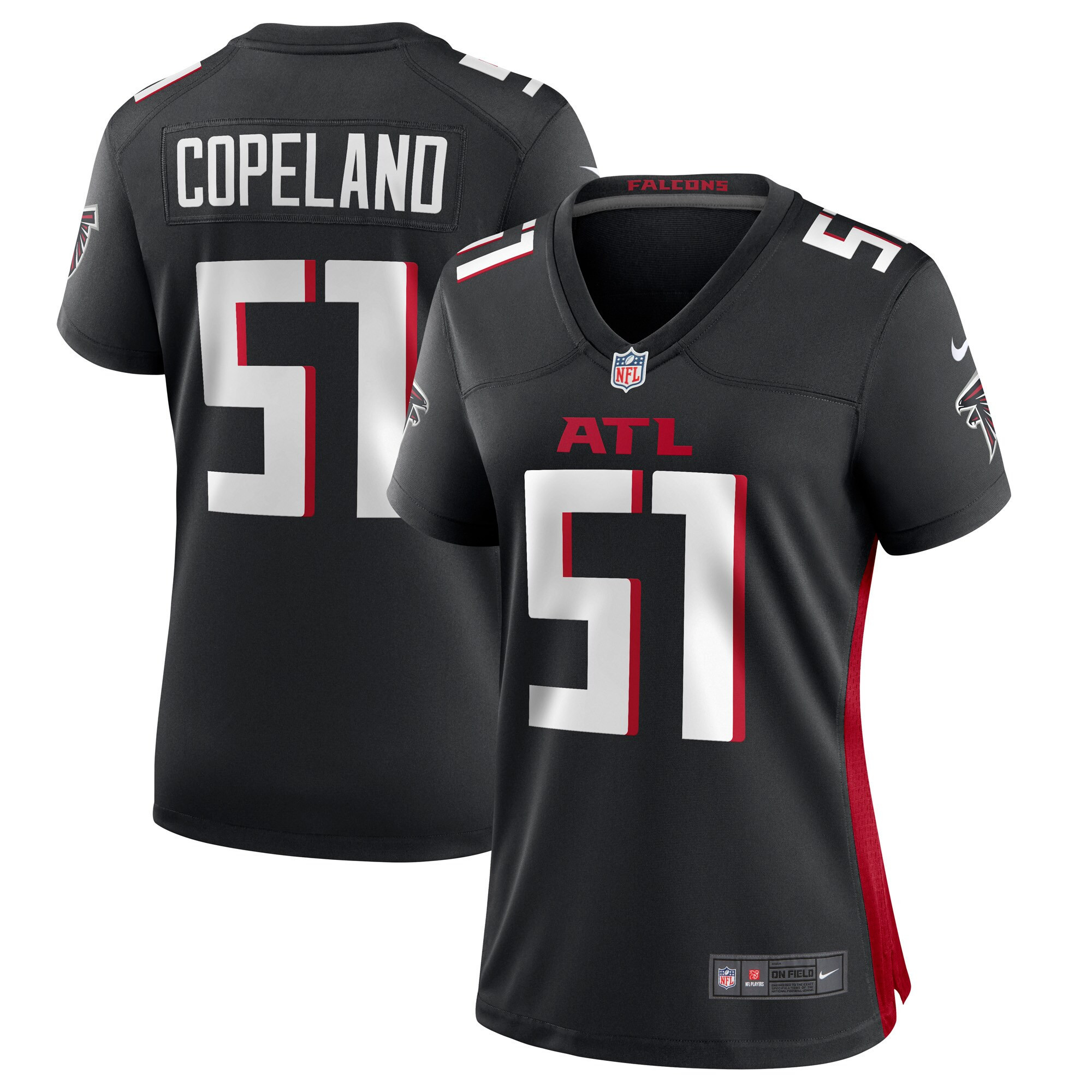 Brandon Copeland Atlanta Falcons Womens Game Player Jersey – Black NFL