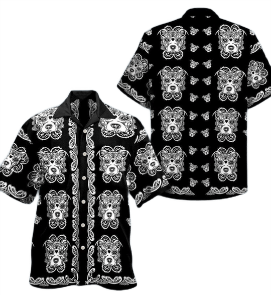 Sugar Skull Dog Halloween Aloha Hawaii Shirts For Men Women Ha51338