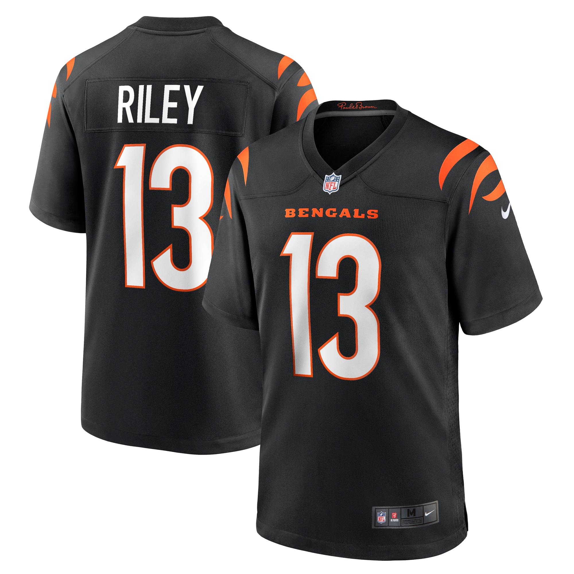 Men’s Cincinnati Bengals Ken Riley Black Retired Player Game Jersey