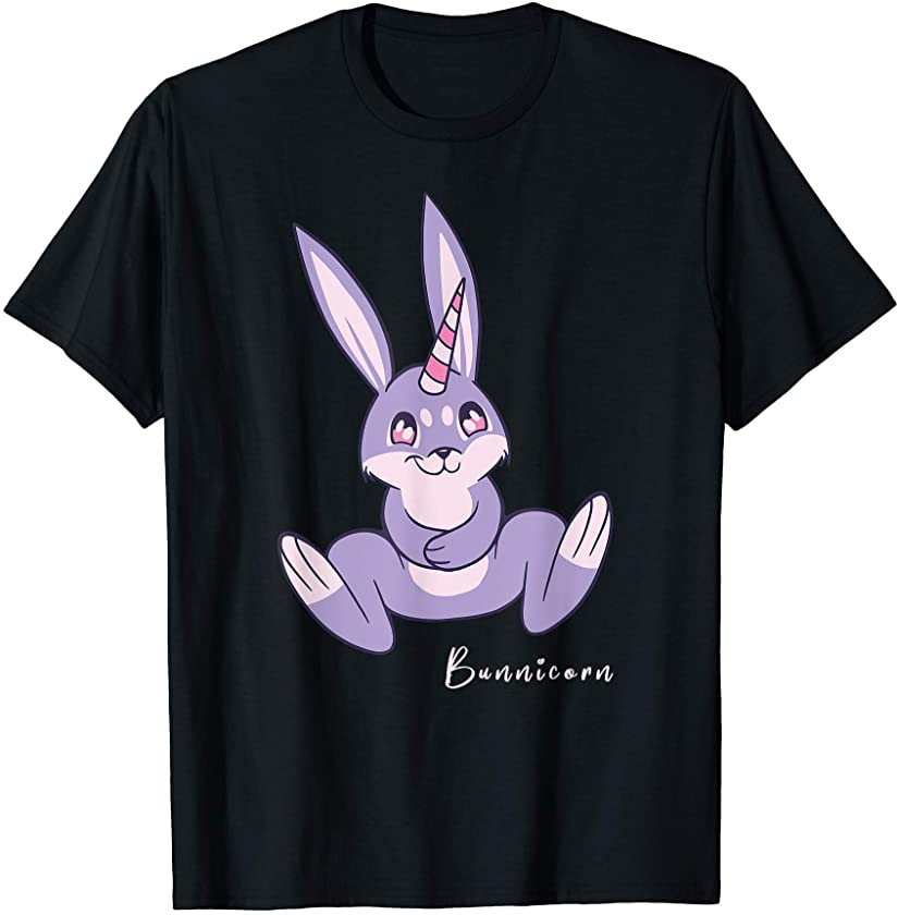 Bunnicorn Easter Shirt With Bunny Ears and Unicorn Horn T-Shirt