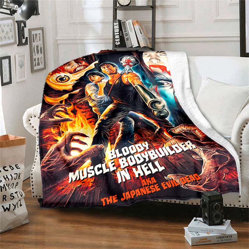 Supernatural Horror Movie Evil Dead Square print Blanket Soft Cozy Bed Blanket , for family outdoor picnic trips warm gift alx