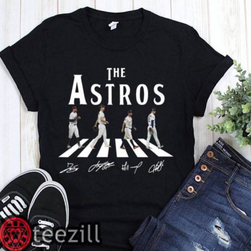 The astros houston astros signatures abbey road crosswalk shirts