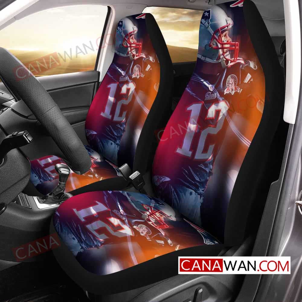 New England Patriots Style155 3D Customized Personalized Car Seat Cover