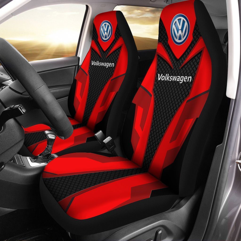 Volkswagen -Nh Car Seat Cover (Set Of 2) Ver 2 (Red)