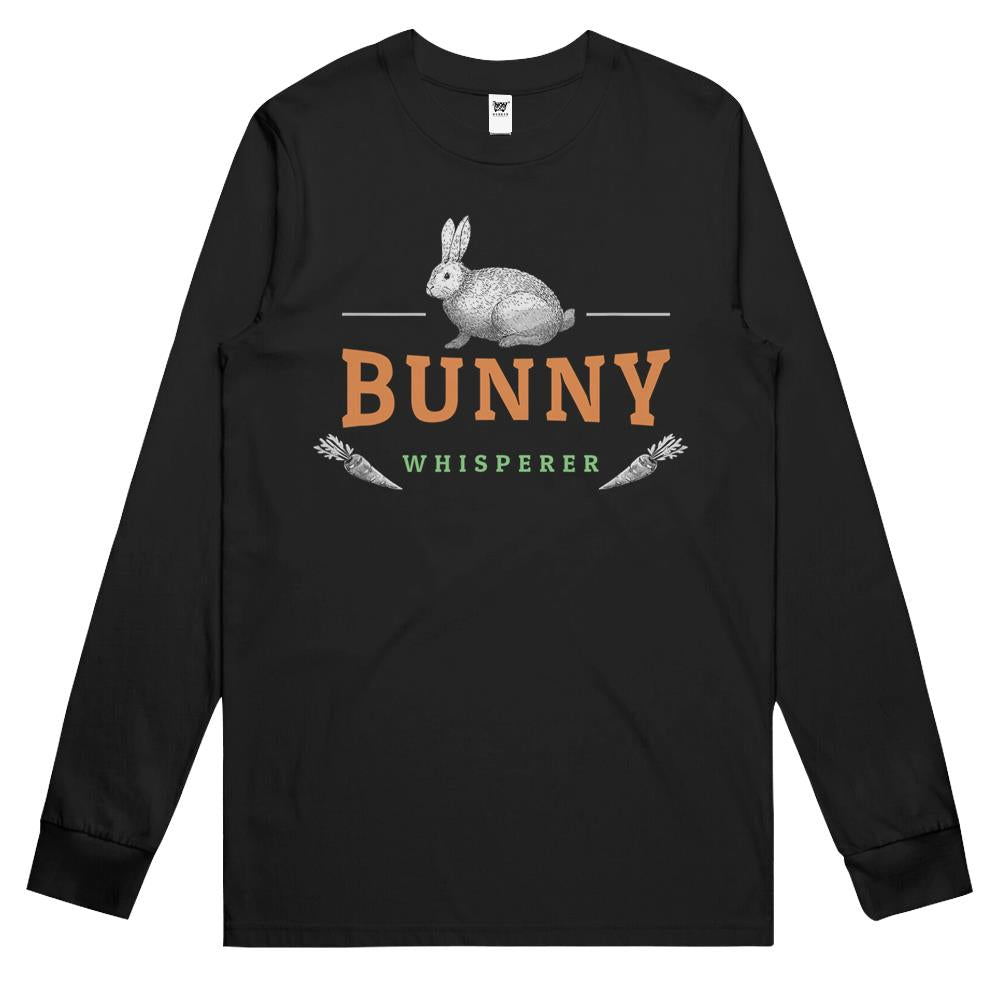 Bunny Whisperer Retro Rabbit Farmer Gift Long Sleeve T Shirts