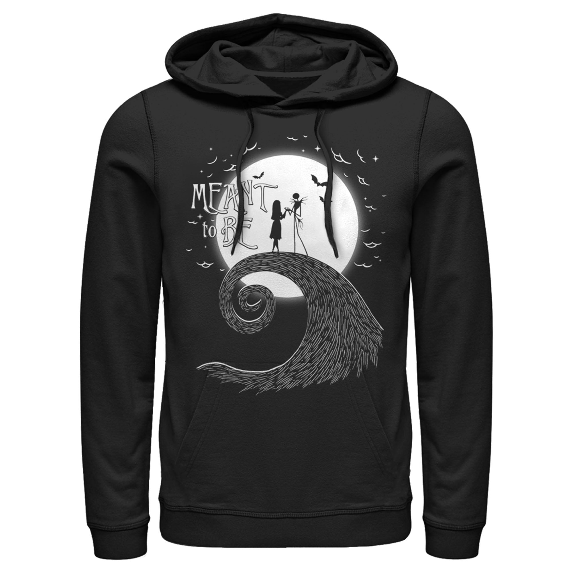 Men’S The Nightmare Before Christmas Halloween Jack Skellington Sally Meant To Be Pull Over Hoodie