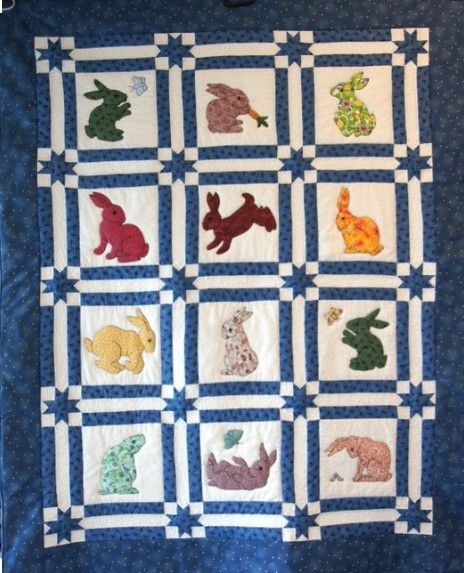 Rabbits CLA1710461Q Quilt Blanket