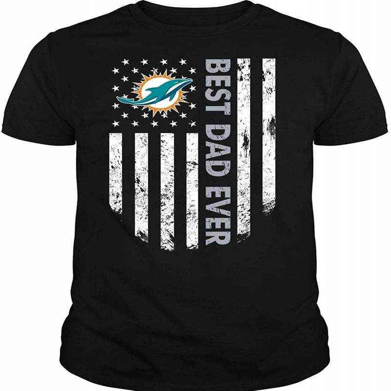 Miami Dolphins Logo T Shirt, Best Dad Ever T Shirt