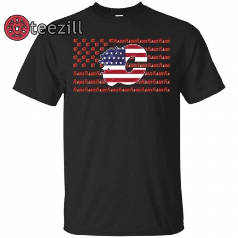 Calgary Flames American Flag Hockey 2019 T-Shirt