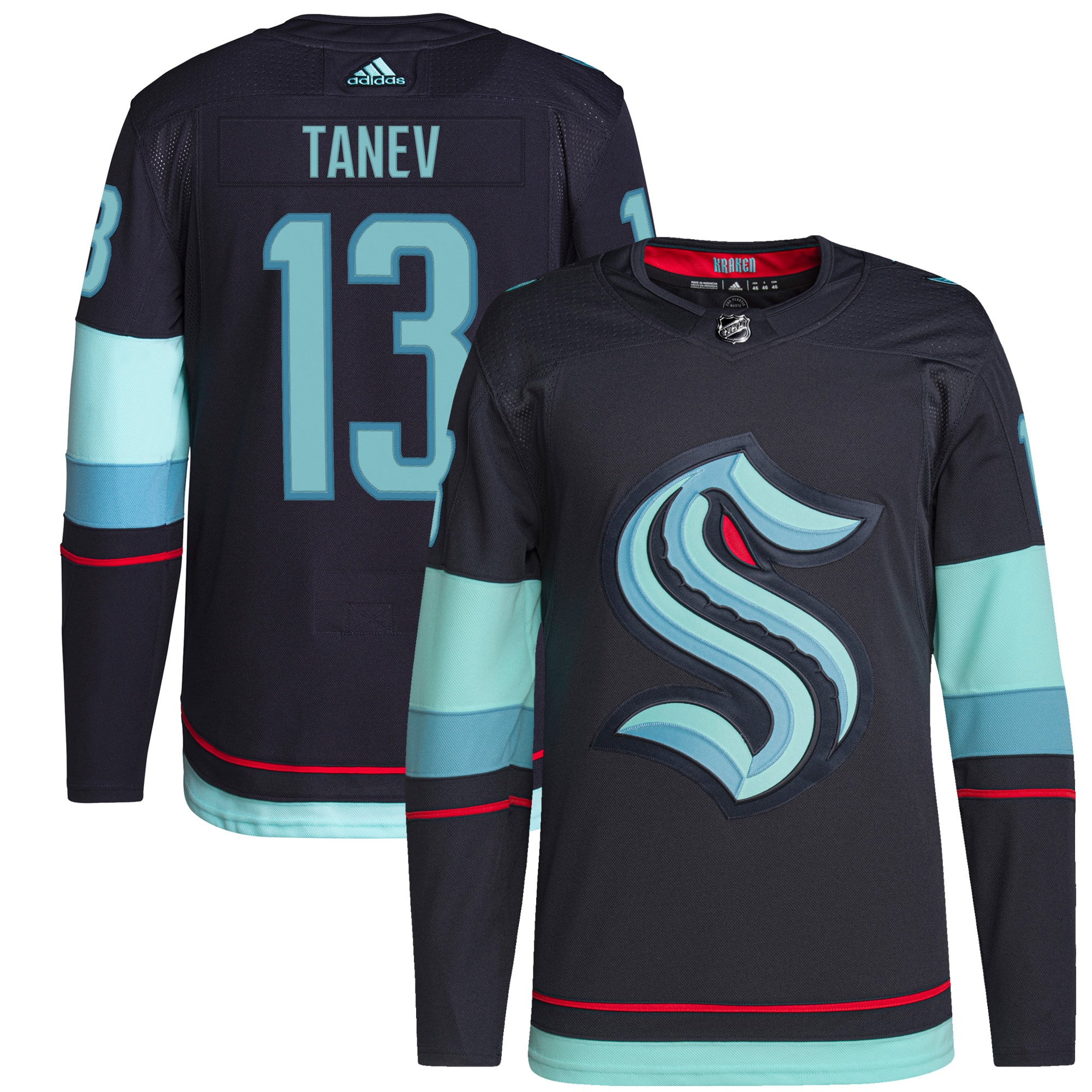 Brandon Tanev Seattle Kraken Home Authentic Primegreen Player Jersey – Navy