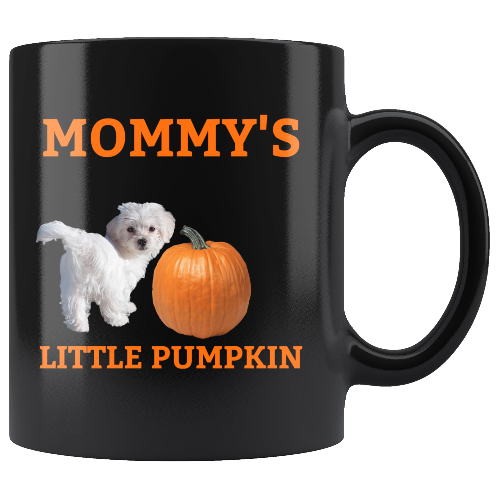 Mommy’s Little Pumpkin Mug – Maltese Puppy