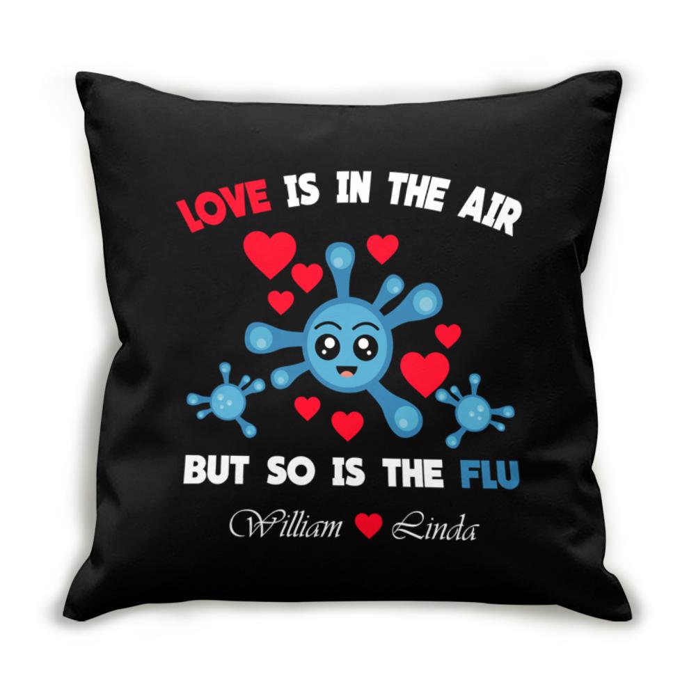Custom Personalized Throw Decorative Cuddle Pillow Valentine Day Gift Ideas For Him Her Men Women Boyfriend Girlfriend Husband Wife Couple – Love In The Air HT040120 – PersonalizedWitch