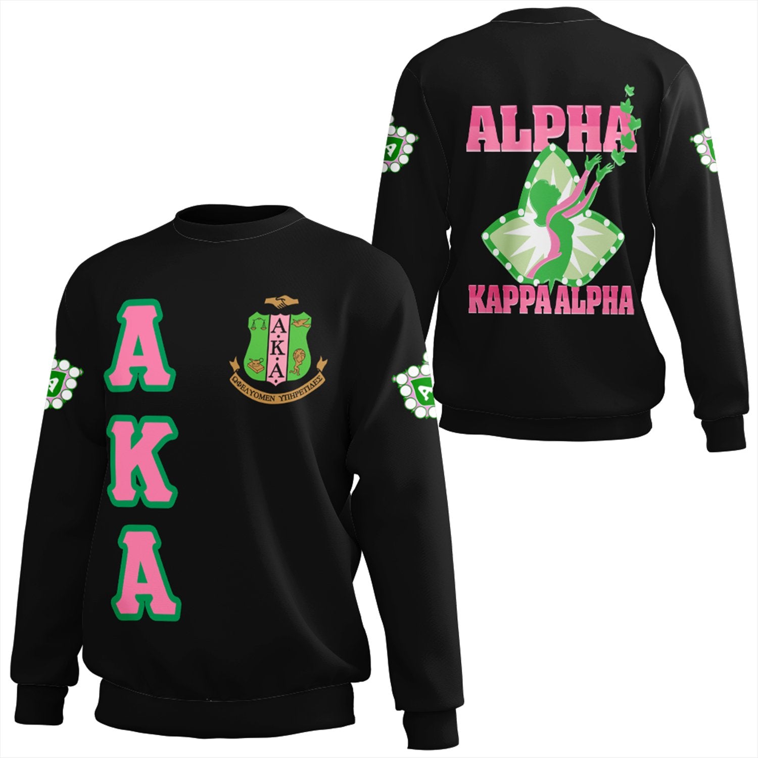 Greek Life Sweatshirt – Alpha Kappa Alpha Letters Sweatshirt