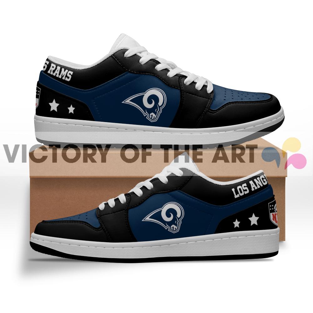 Gorgeous Simple Logo Los Angeles Rams Low Jordan Shoes