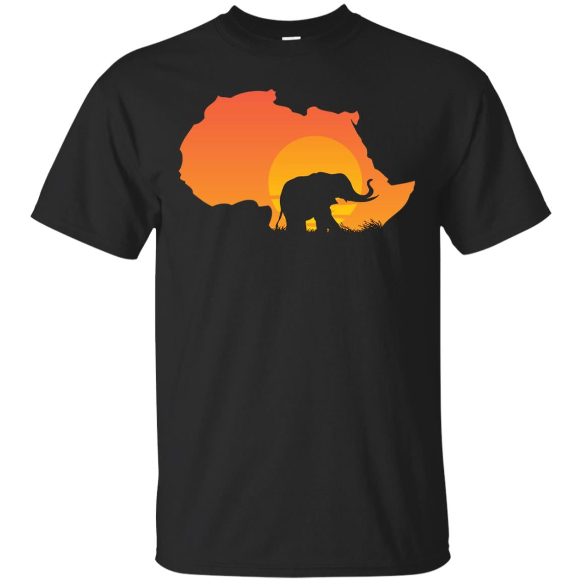 Majestic Elephant Strolling Into The Sun Africa Long Sleeve