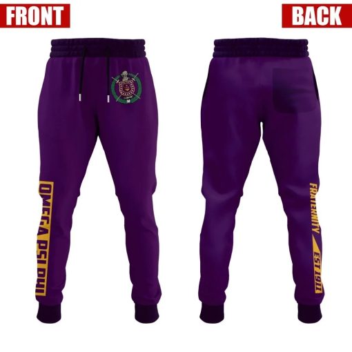 Omega Psi Phi Fra Royal Purple – Black Greek – New Style For Men 3D Jogger Sweatpant