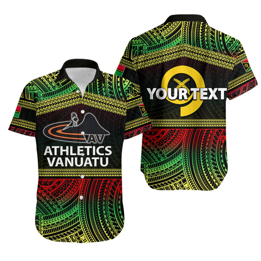 (Custom Personalised)Athletics Vanuatu Hawaiian Shirt Of Vanuatu Polynesian Patterns Lt6