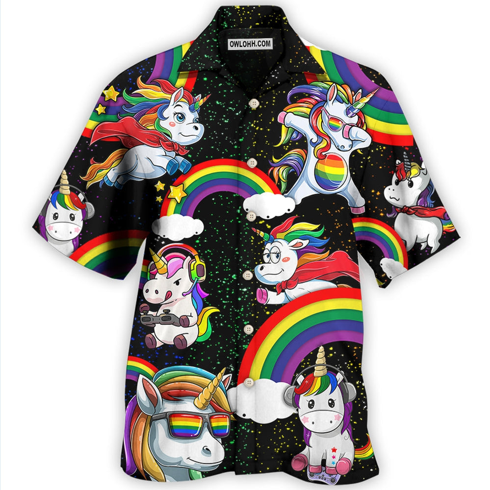 Lgbt Unicorn Funny Style Hawaii Shirt Ha21595