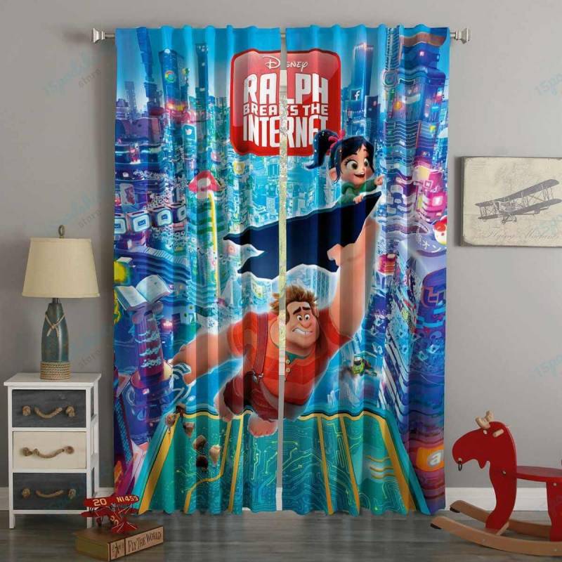 3D Printed Wreck-It Ralph 2 Style Custom Living Room Curtains