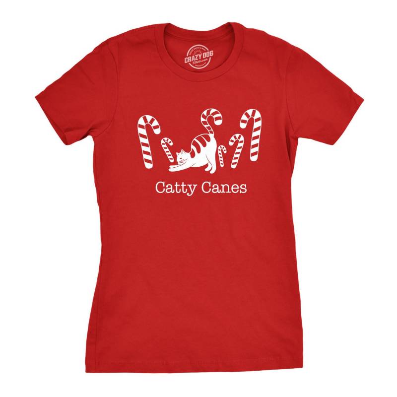 Crushtee Christmas Shirt Womens, Catty Canes, Cat Christmas, Candy Cane Shirt, Cute Christmas, Xmas Gifts, Pun Christmas Shirts, Funny Shirts Long Sleeve Hoodie