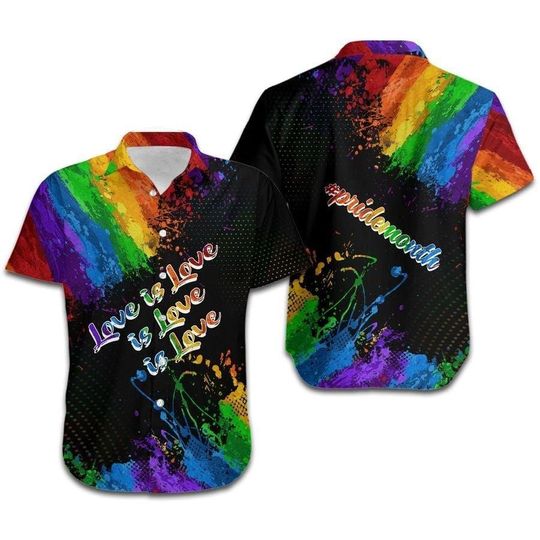 Love Is Love Lgbt Aloha Hawaiian Shirt – For Men And Women