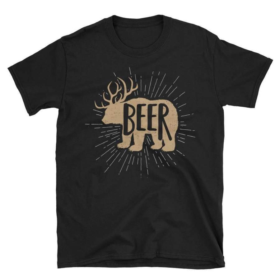 Beer Deer Tshirt Beer Deer Shirt Beer Deer T-shirt Hunting Tshirt Drinking Tshirt Funny Beer Tshirt