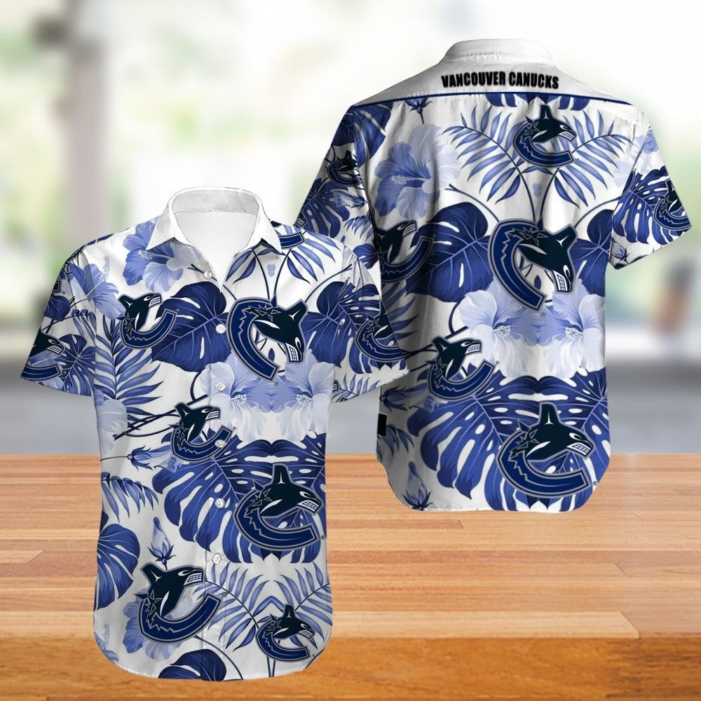 Vancouver Canucks Hawaii Shirt Tropical Flowers Summer For Fans Ha104642