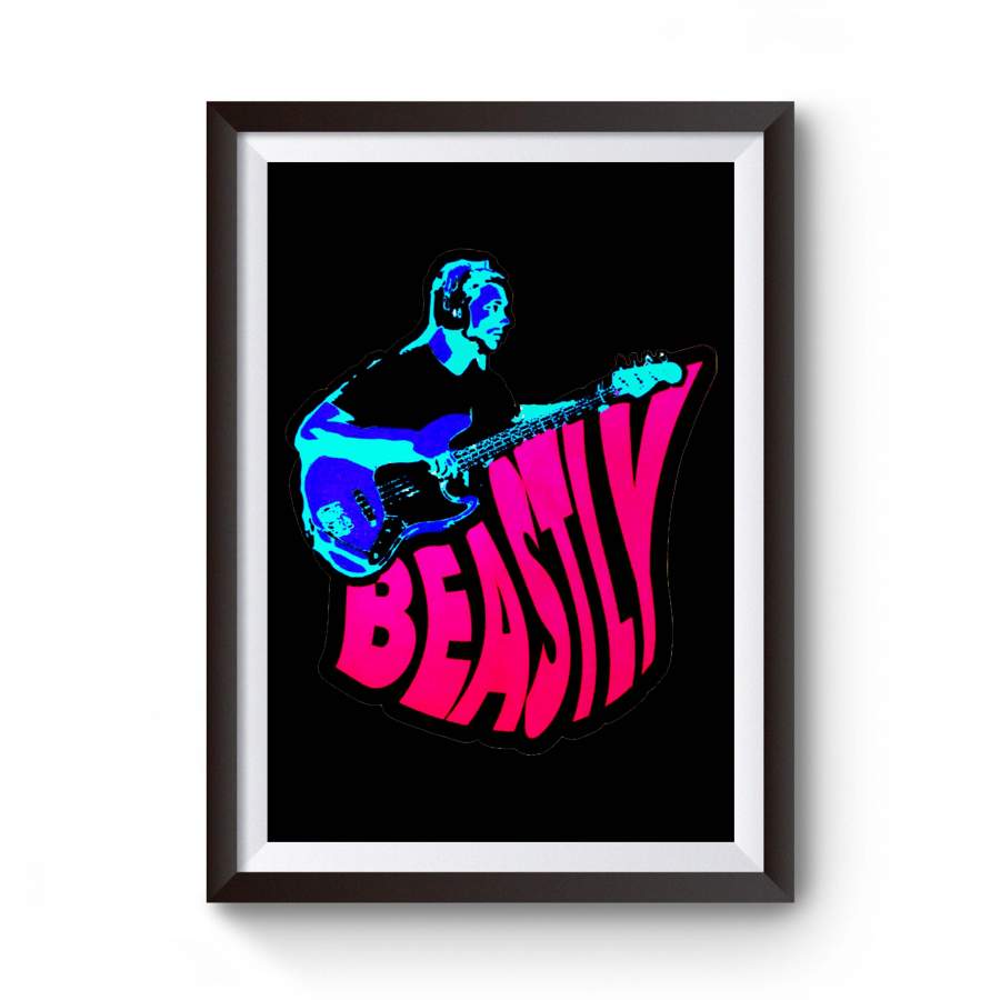 Beastly Bass Vulfpeck Joe Dart Guitar Vintage Music Poster