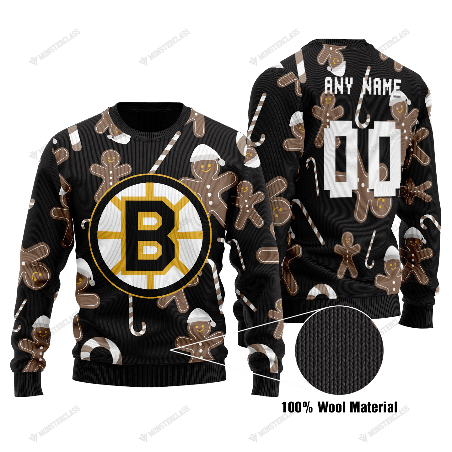 Boston Bruins – CUSTOMIZE YOUR NAME & NUMBER – HOT SALE 3D PRINTED