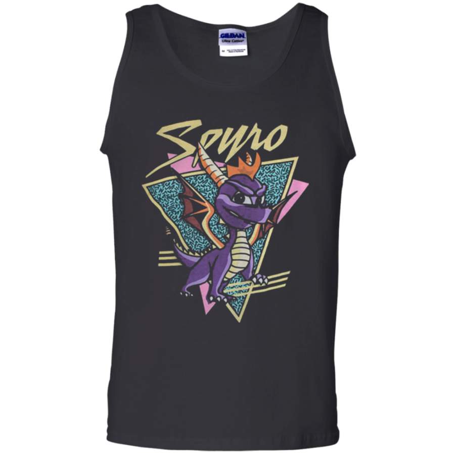 Spyro The Dragon Retro Logo shirt Cotton Tank Top T-Shirt