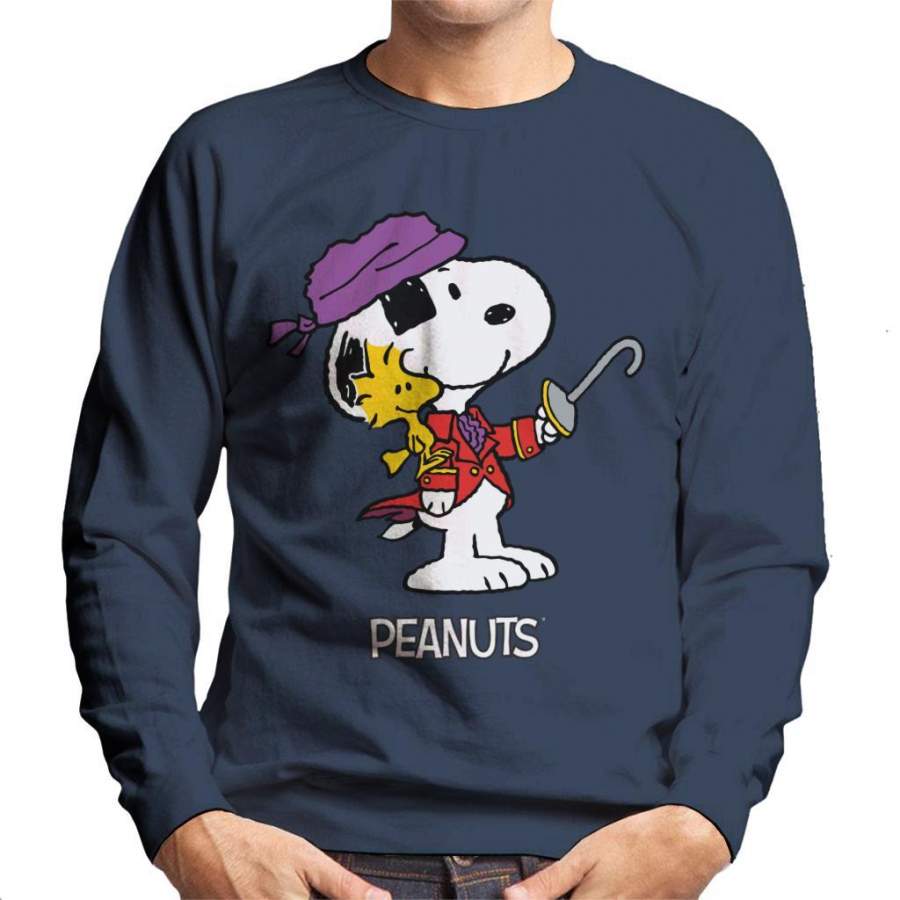 Peanuts Halloween Pirate Snoopy & Woodstock Men’s Sweatshirt