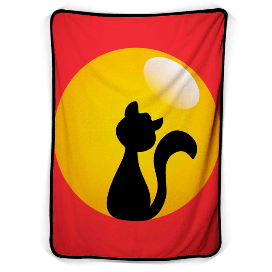 Cat Halloween Fleece Blanket