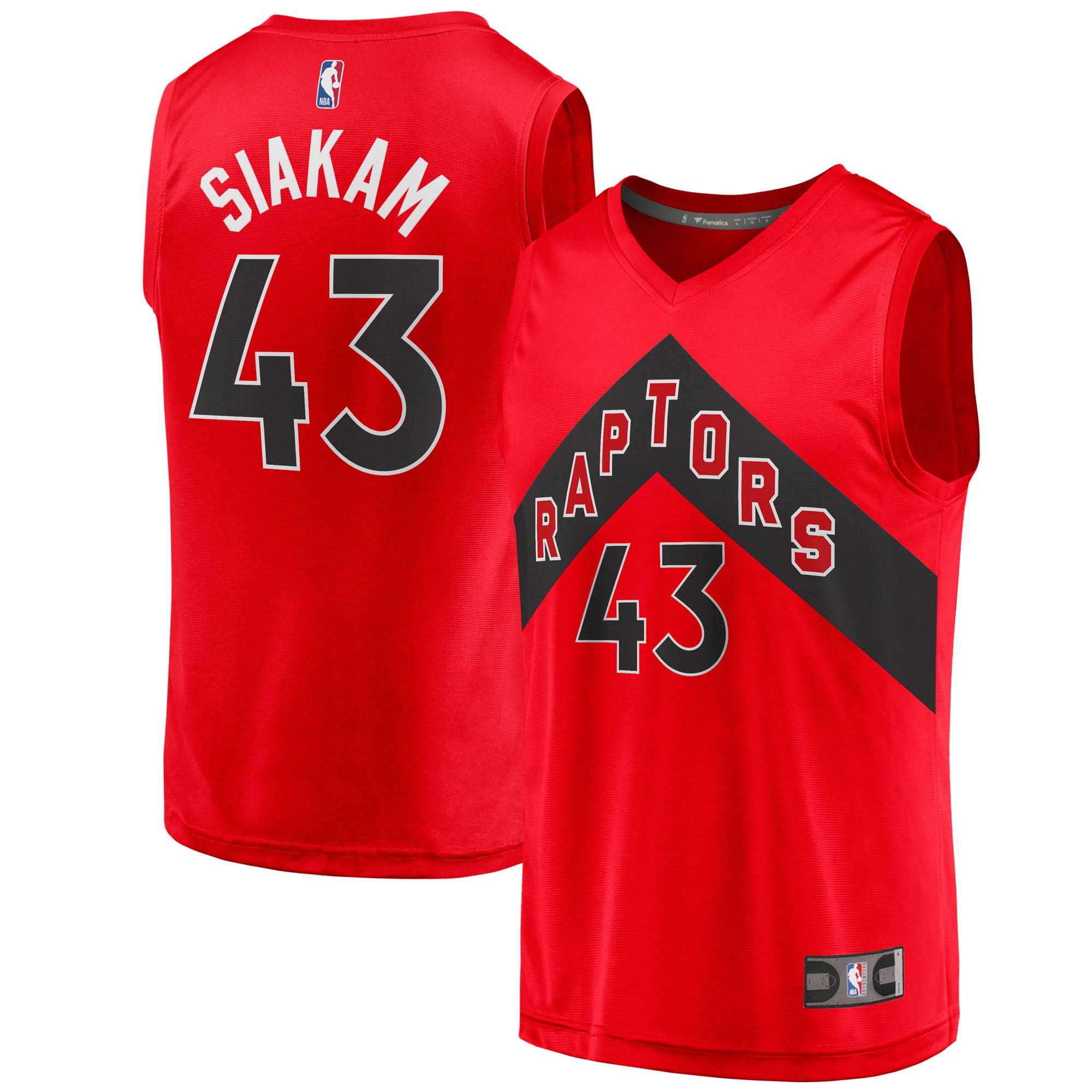 Pascal Siakam Toronto Raptors Branded Youth Fast Break Player Jersey – Red – Icon Edition