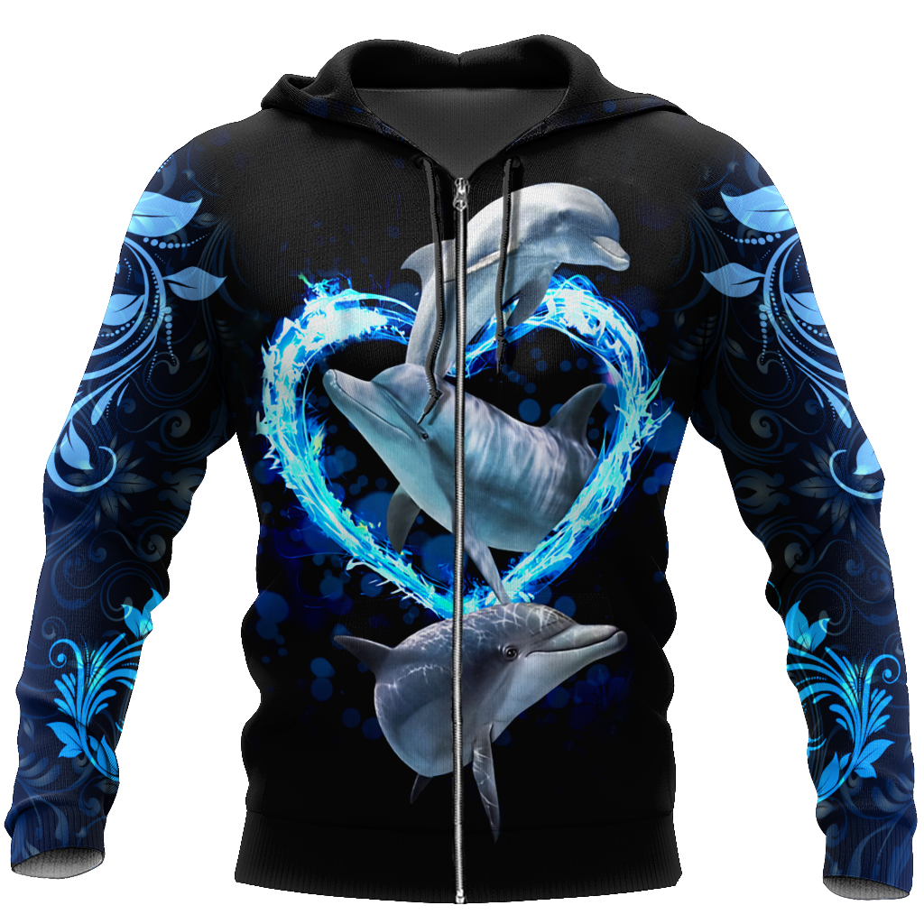 Dolphin Hoodie Shirt For Men And Women Hg – Homdecor Store All Over Printed 3D Unisex Shirts, Sweatshirt, Hoodie Size S – 5Xl