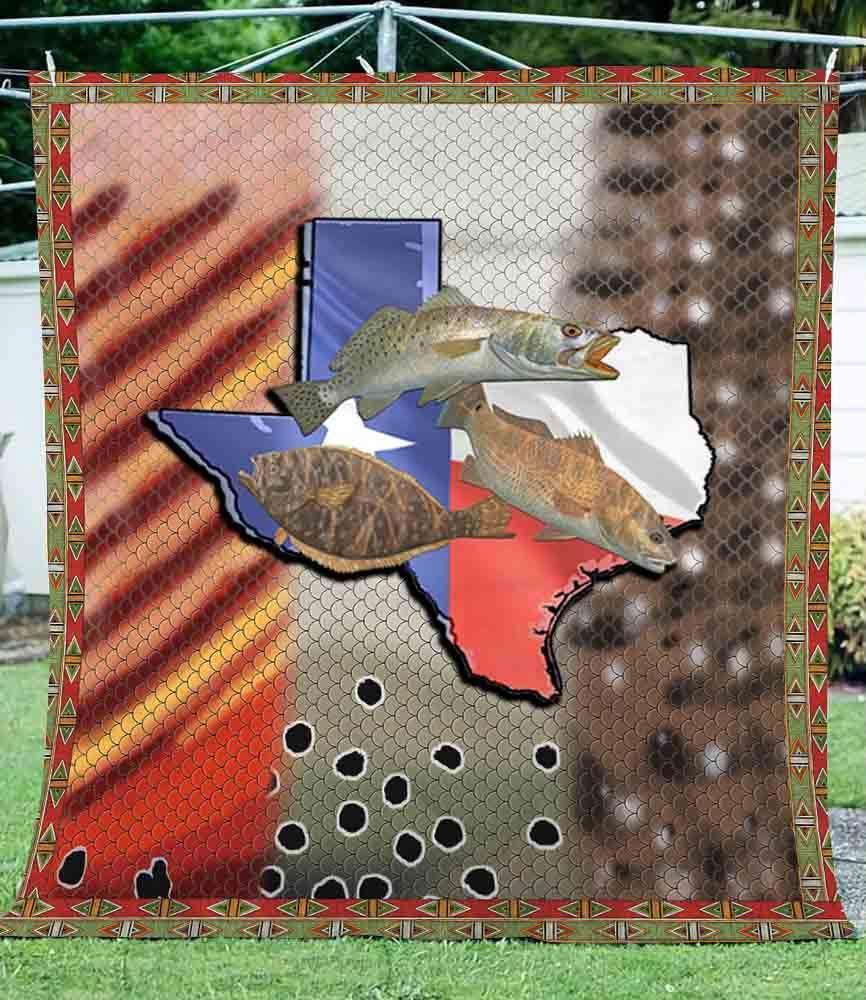 Texas Slam Fishing – Cute Gift For Mom Gifts For Family Unique Gifts Ideas For Home Decor  – Fleece Blanket Sherpa Blanket