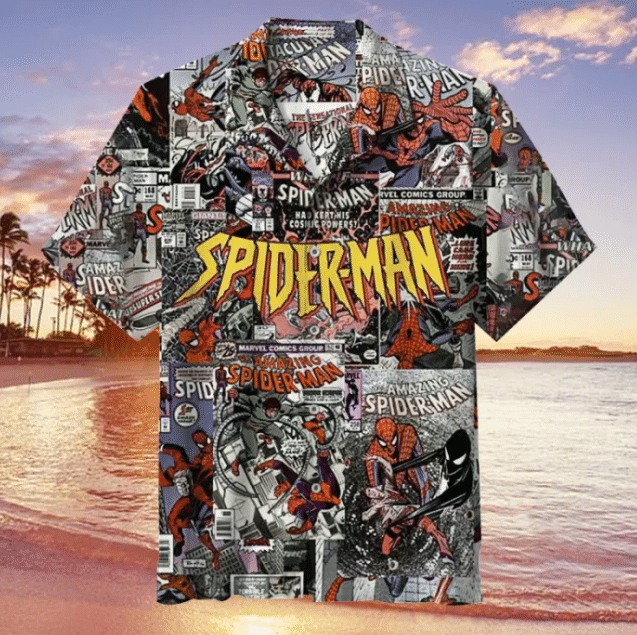 Spiderman For Man And Woman Print Short Sleeve Hawaii Shirt Ha28617