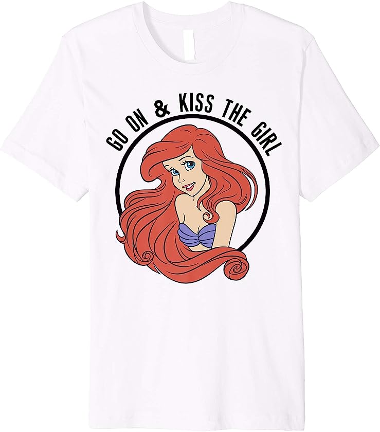 The Little Mermaid Ariel Go On & Kiss The Girl Premium T-Shirt