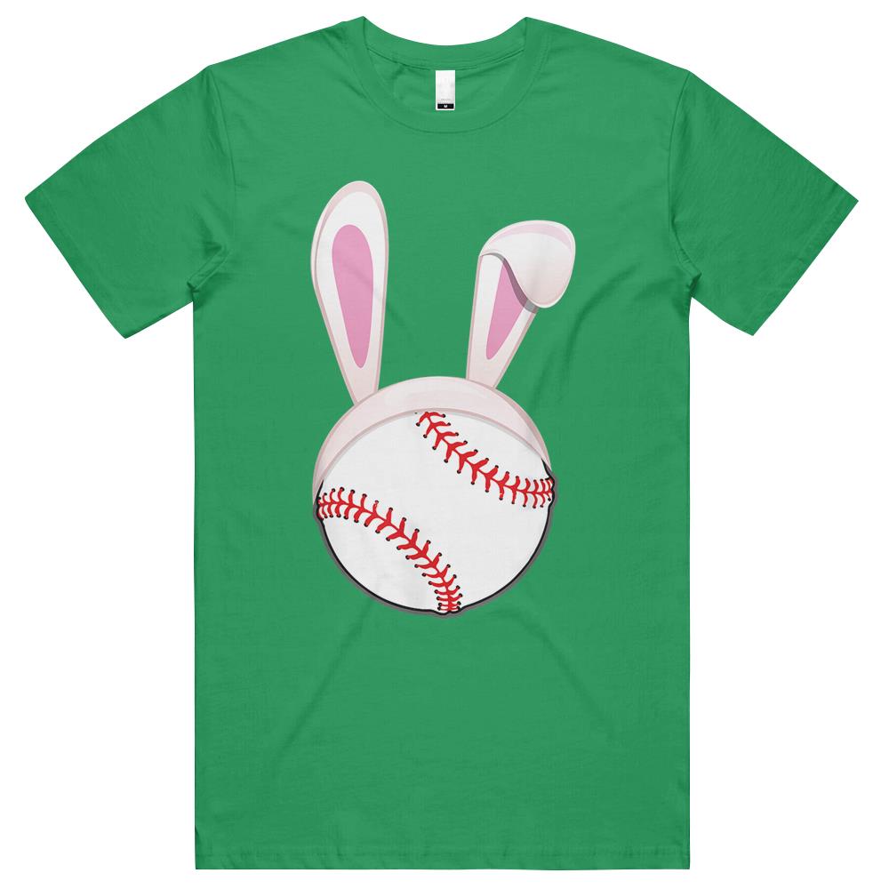 Baseball Easter Bunny Ears Rabbit Spring Holiday Player T Shirts