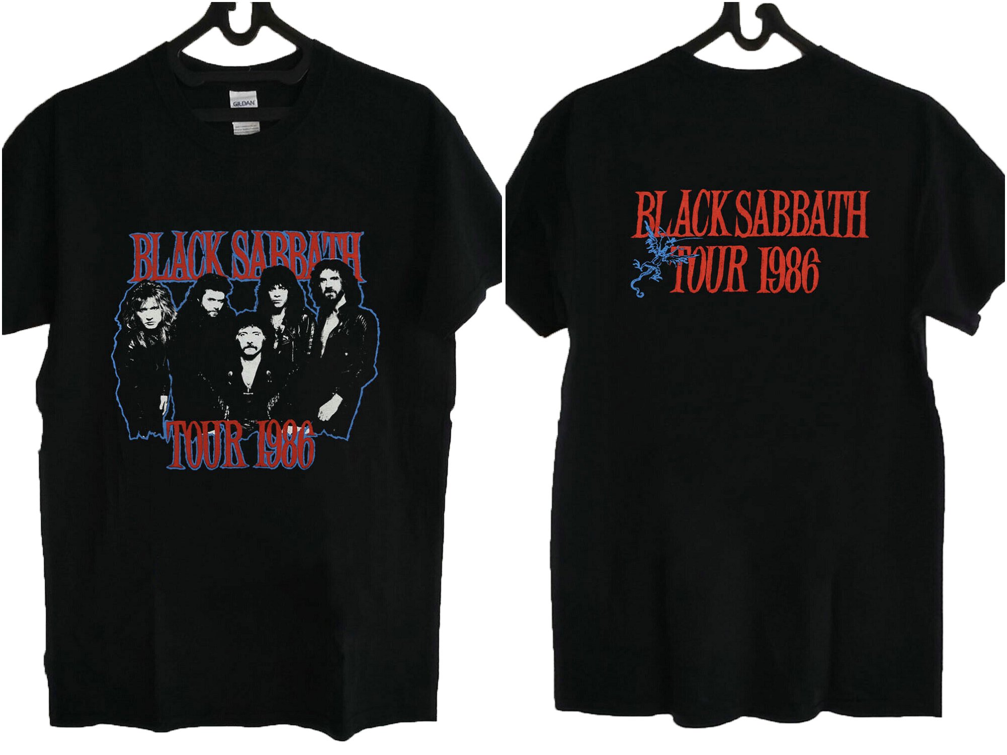 Vtg 1986 Black Sabbath ”Seventh Star Tour Concert” T-Shirt