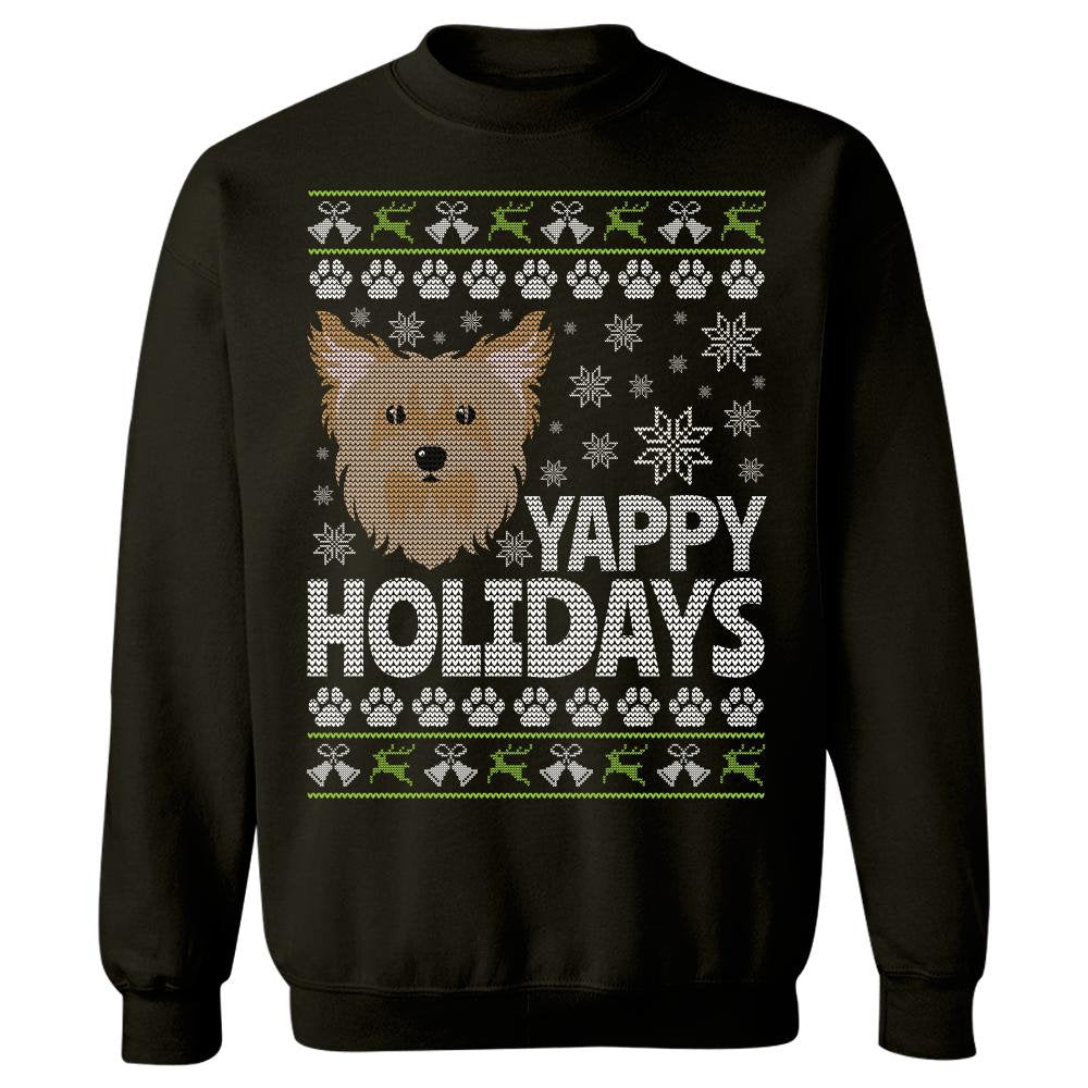 Yorkshire Ugly Christmas Yappy Holidays Graphic Unisex T Shirt, Sweatshirt, Hoodie Size S – 5XL