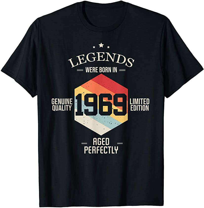 1969 TShirt Vintage 50th Birthday gifts for men and women