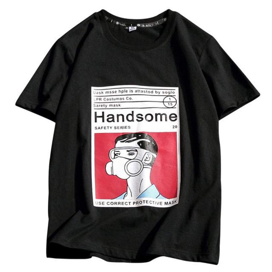 New Summer Men Fitness Short Sleeve Tee Shirt Fashion Cotton Casual Men’s T-shirt