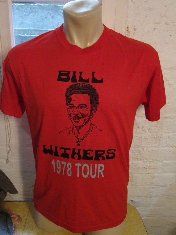 44 Old Stock Dated 1978 Bill Withers Shirt Deadstock Unworn Single Sided Screen Stars Shirt