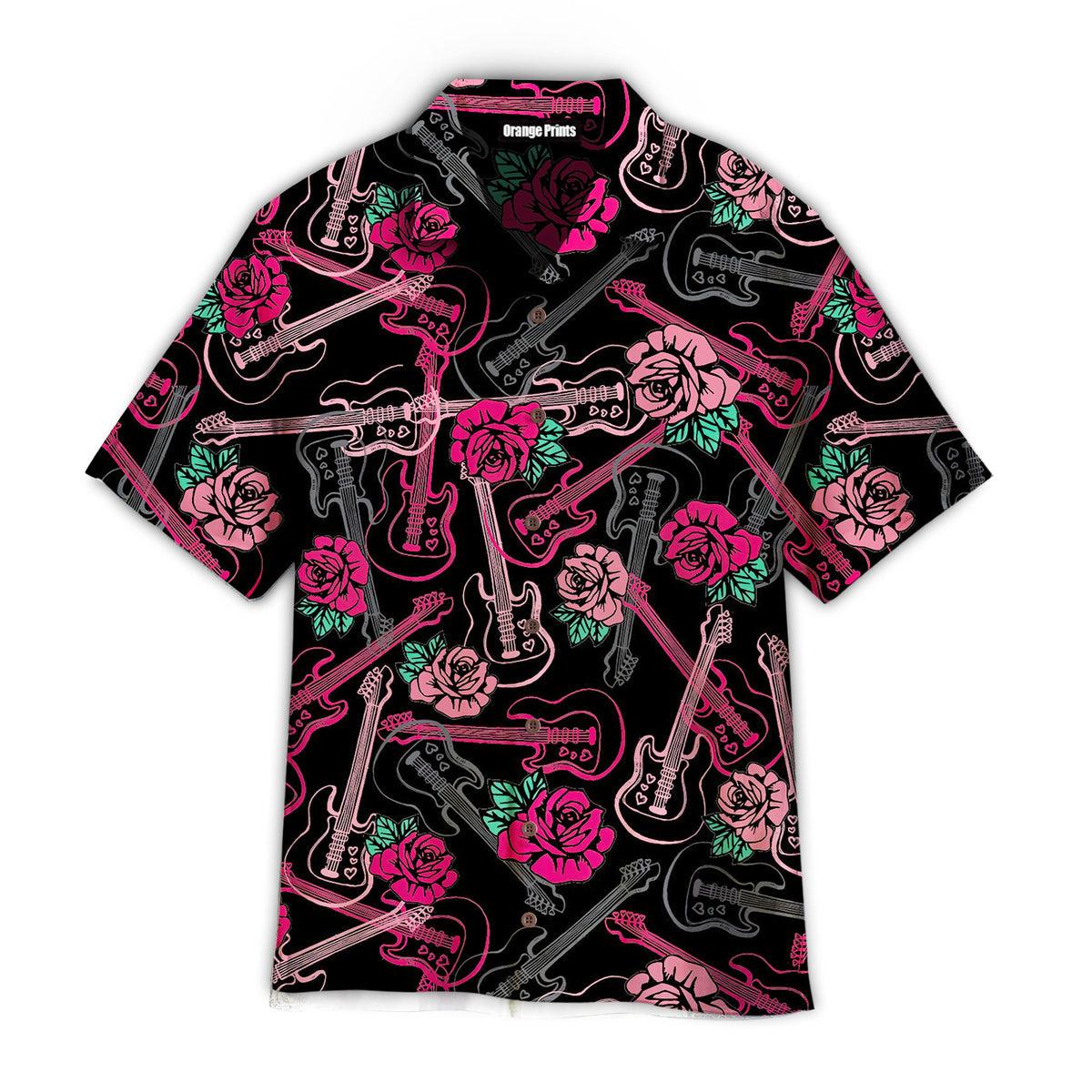 Music Guitars Melody And Rose Hawaii Shirt For Men Women Ha47931