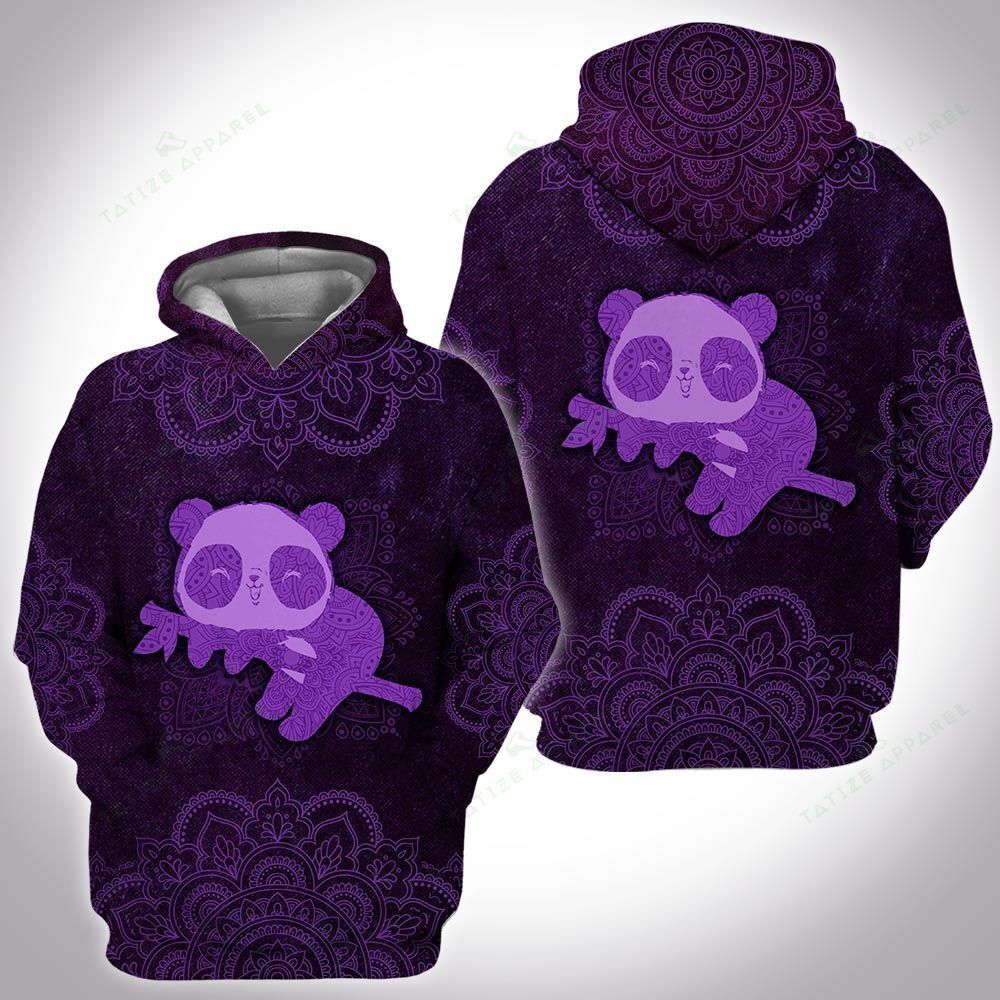 Unisex Animal Mandala Panda 3D Hoodie All Over Print