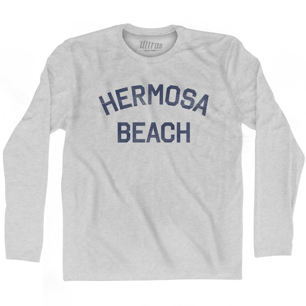 California Hermosa Beach Adult Cotton Long Sleeve Vintage T-shirt