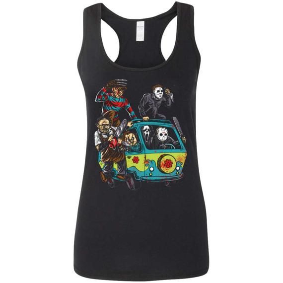 Horror Squad Mystery Machine Ladies Softstyle Racerback Tank Shirt