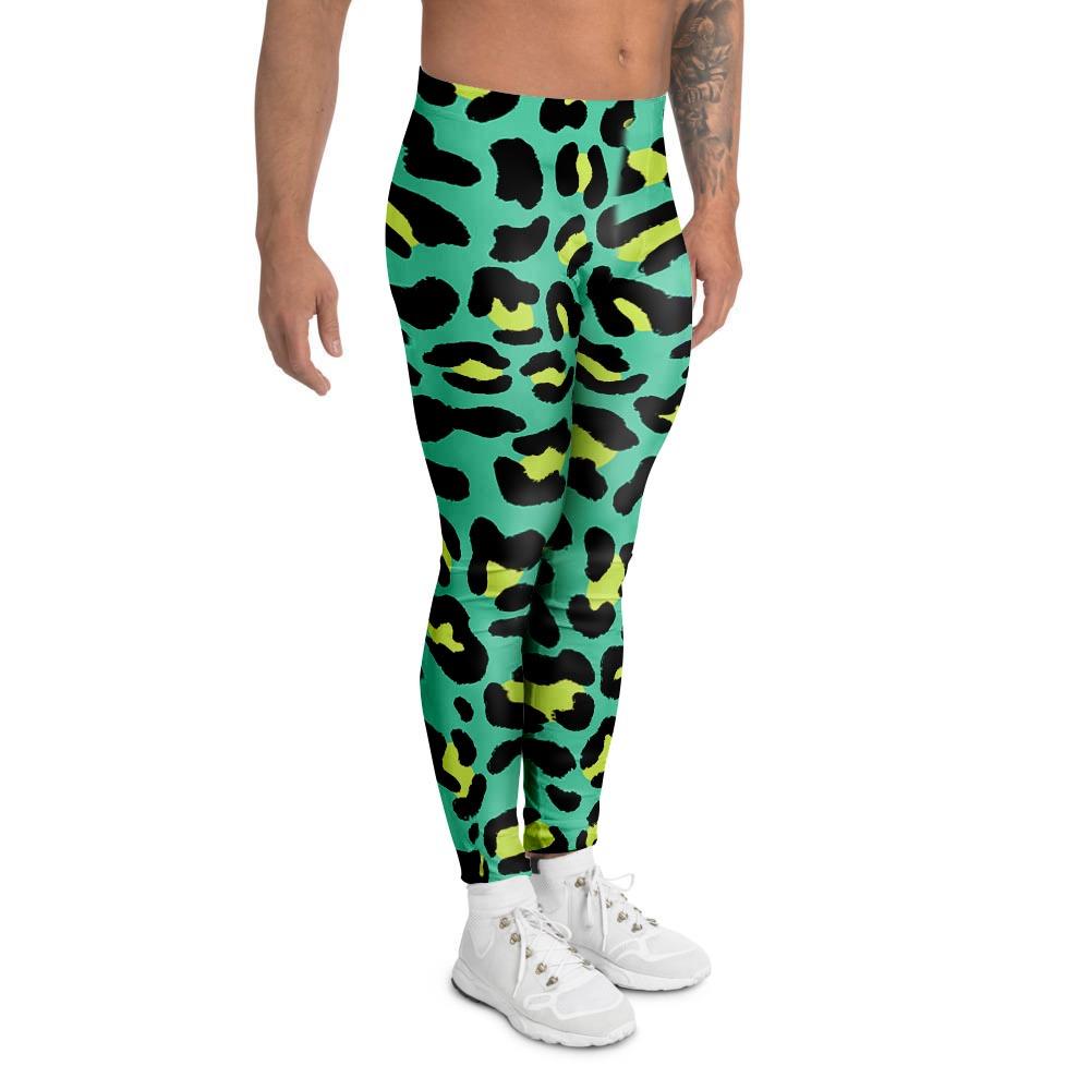 Green Leopard Men’S Leggings