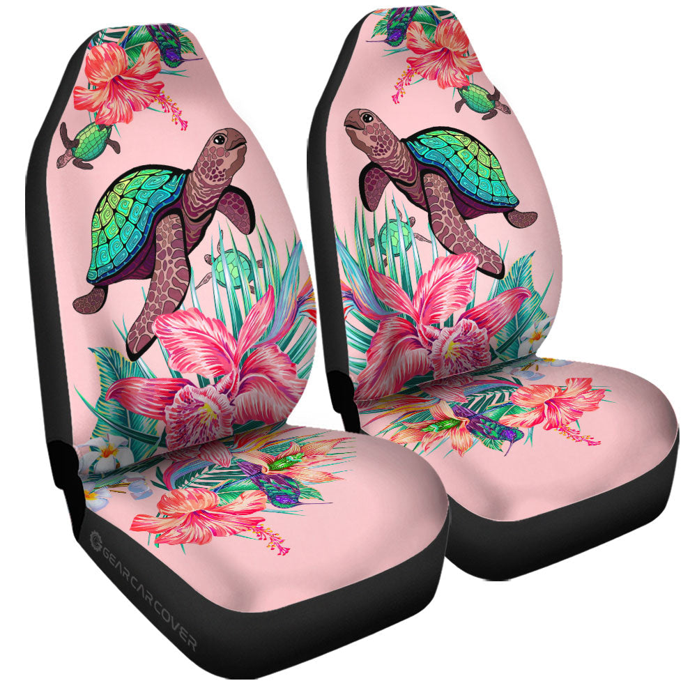 Turtle Car Seat Covers Custom Beautiful Flower Car Accessories