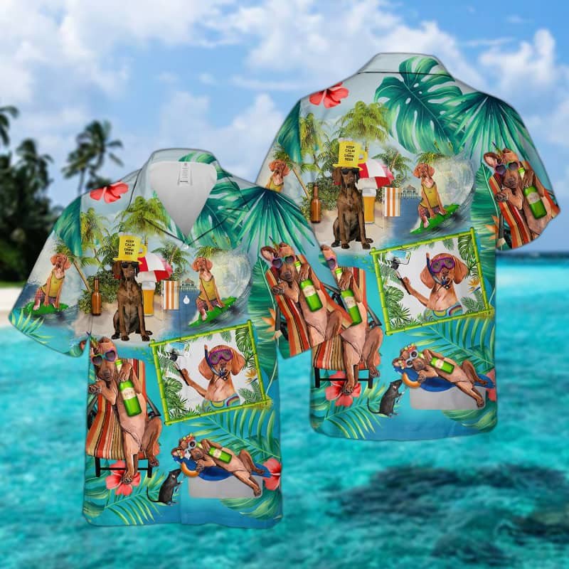 Felacia Vizsla Surfing Hawaii Shirt Ha15802